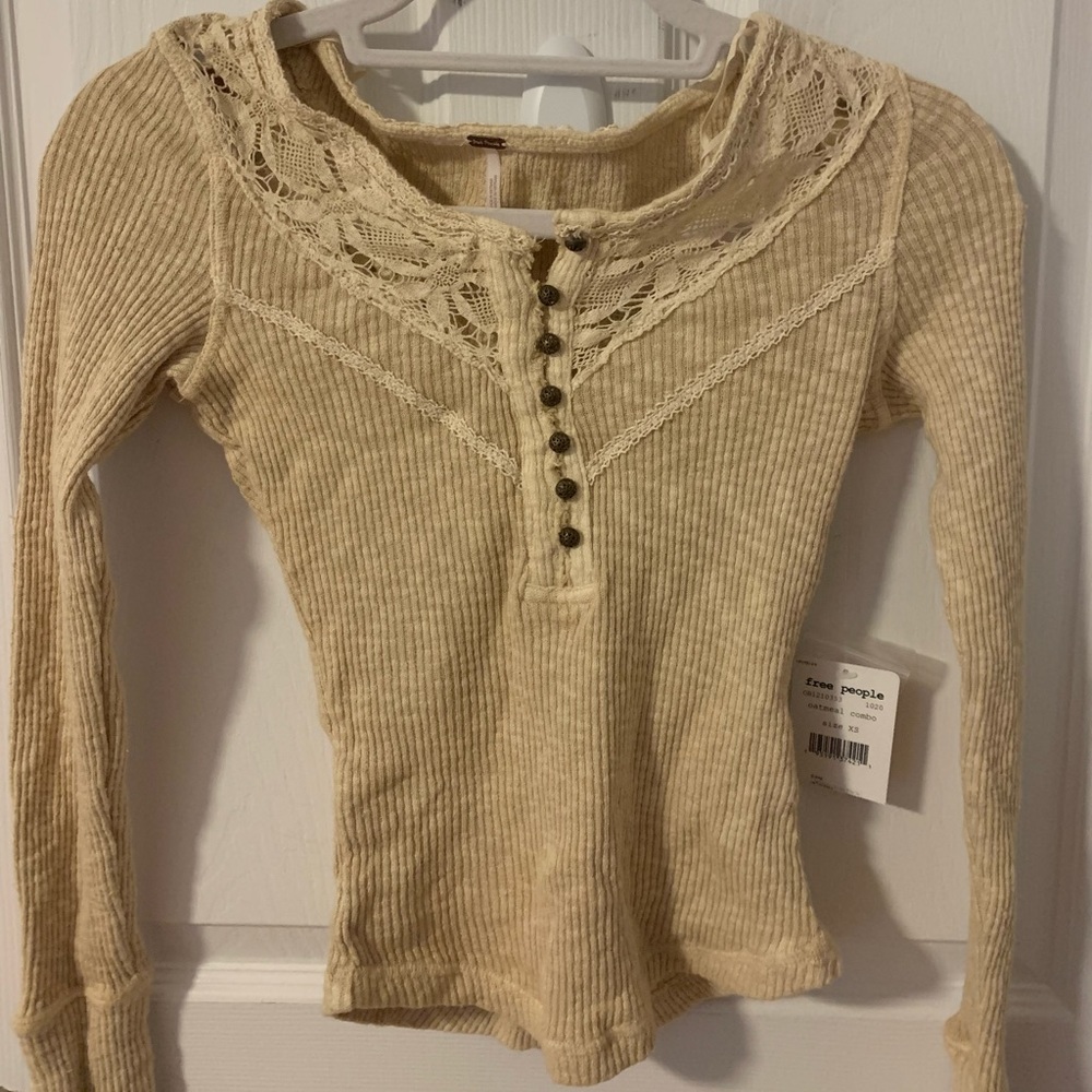 Free people XS long sleeve top